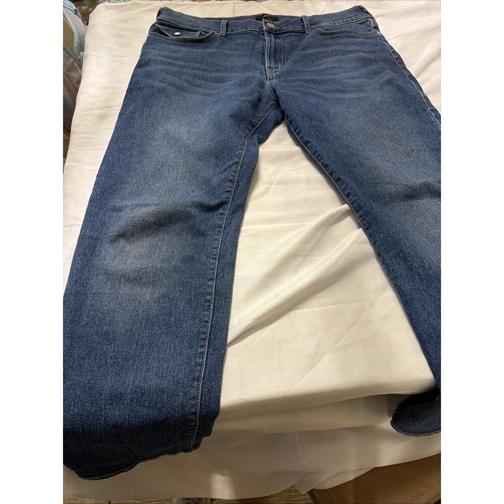 True Religion Rocco Men’s Jeans 36 Relaxed Skinny Blue Denim Flap Pocket - Picture 3 of 8